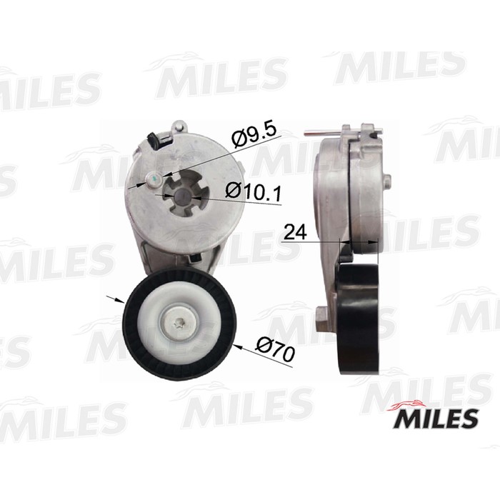 Натяжитель ремня приводного MILES AG00047