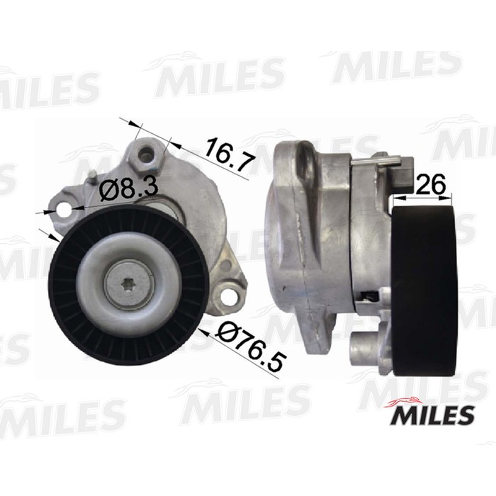 Натяжитель ремня приводного MILES AG00296