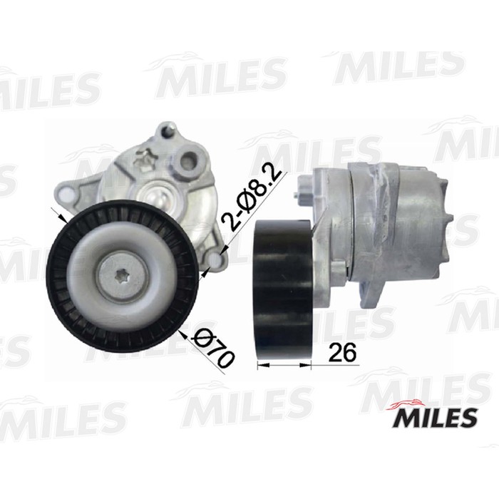 Натяжитель ремня приводного MILES AG00297