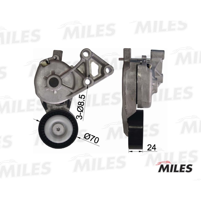 Натяжитель ремня приводного MILES AG00056