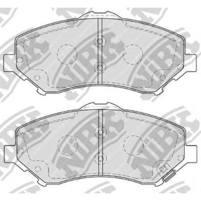 Колодки тормозные дисковые NIBK PN0496