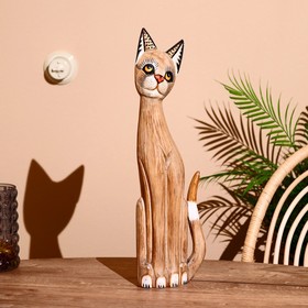 Сувенир дерево "Светлая кошка " 14х6х60 см