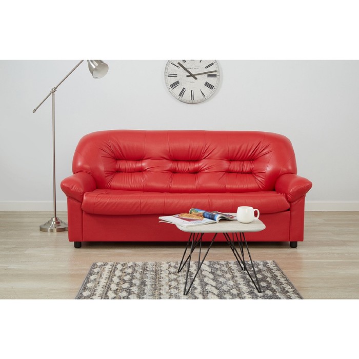 Угловой диван красный с черным