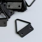 The suspension is the metal for paintings, black photo frames 3,2x2,4 cm