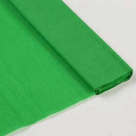 Бумага крепированная 50 х 200 см, в рулоне, 32 г/м2, зелёная