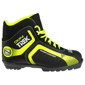 {{photo.Alt || photo.Description || 'Ботинки лыжные TREK Omni 1 NNN ИК, цвет чёрный, лого лайм неон, размер 36'}}