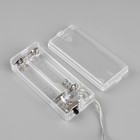 Гирлянда «Нить» 1.5 м с насадками «Дом синий», IP20, прозрачная нить, 10 LED, свечение тёплое белое, 2 × AA 3667538