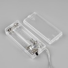 Гирлянда «Нить» 1.5 м с насадками «Сердце красное», IP20, прозрачная нить, 10 LED, свечение тёплое белое, 2 × AA 3667545