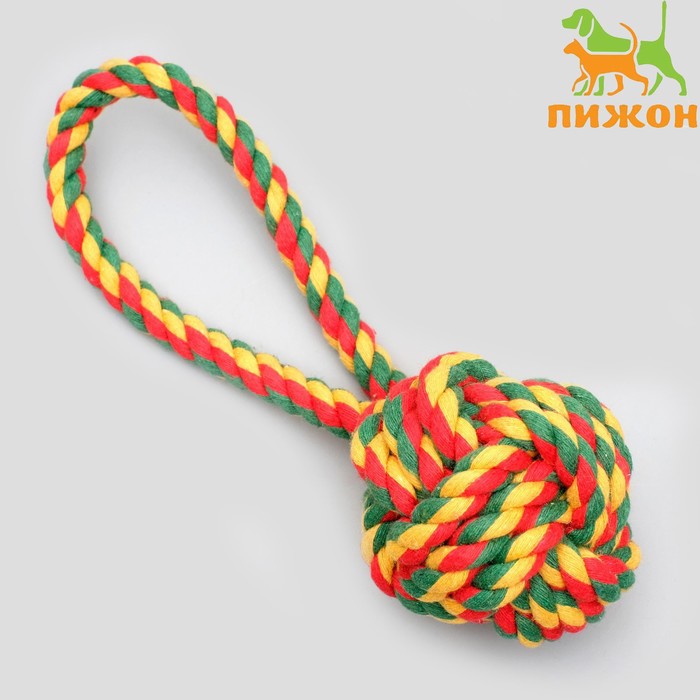 Игрушка канатная &quot;Мяч с петлей&quot;, до 65 гр