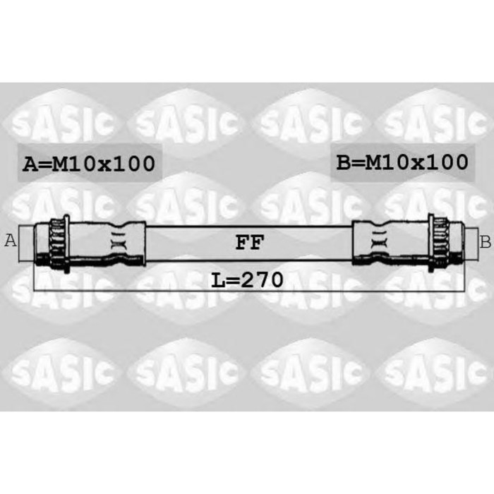 Шланг тормозной  SASIC 6600045