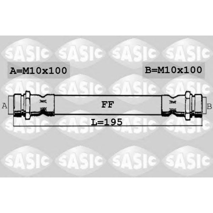 Шланг тормозной  SASIC 6600047