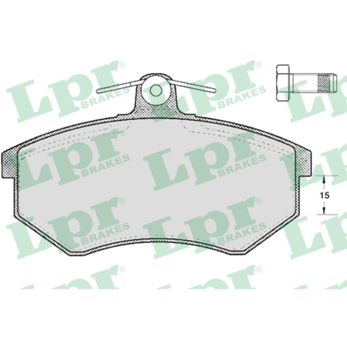 Колодки тормозные дисковые LPR 05P299