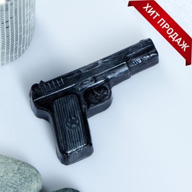Мыло фигурное "Пистолет" чёрный 65 г в Донецке