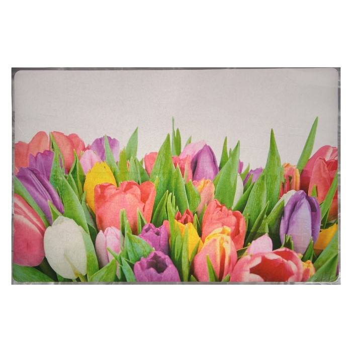 Наклейка на кафельную плитку &quot;Букет разноцветных тюльпанов&quot; 60х90 см