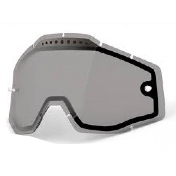 Линза 100% Racecraft/Accuri/Strata Vented Dual Pane Lens Anti-fog Smoke