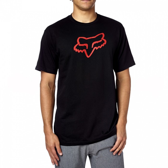 Футболка Fox Legacy Foxhead SS Tee Black/Red, L