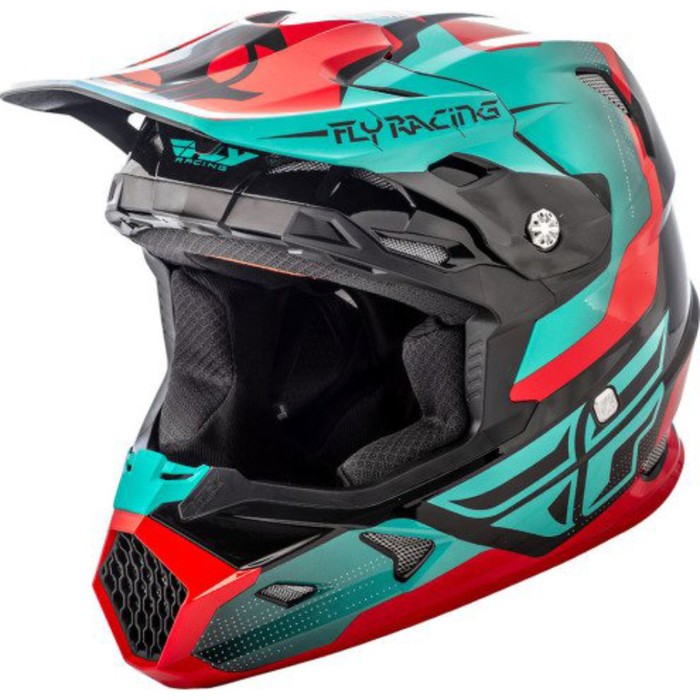 Шлем кроссовый FLY RACING TOXIN ORIGINAL red/green/black 2018, S