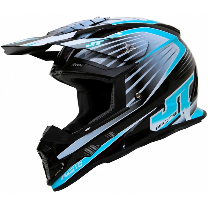 Шлем кроссовый JT Racing ALS 1.0 black/blue, М