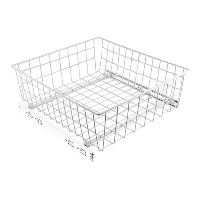 Корзина выкатная сетчатая SIBO SB500/150-WT/SH шариковые, белая, 435х475х150 мм