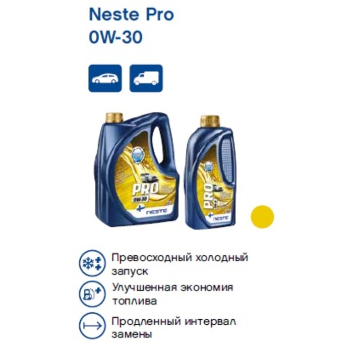 Масло моторное Neste Pro 0W30 1л