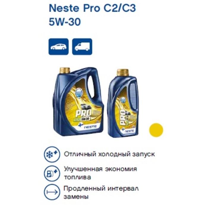 Масло моторное Neste Pro C2/C3 5W30 1л