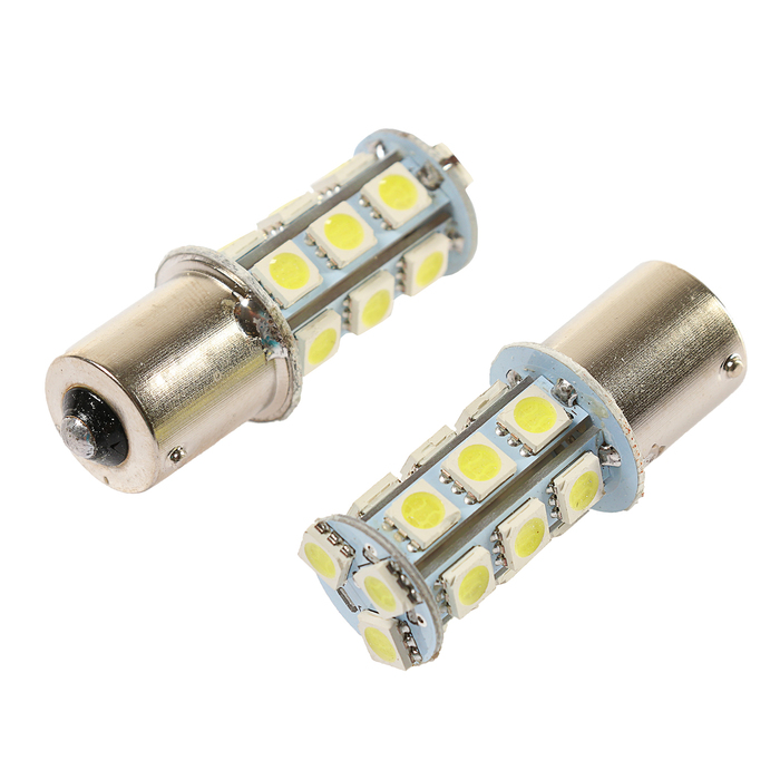 Автолампа светодиодная TORSO P21/W, 12 В, 18 SMD-5050, 2 шт., свет белый