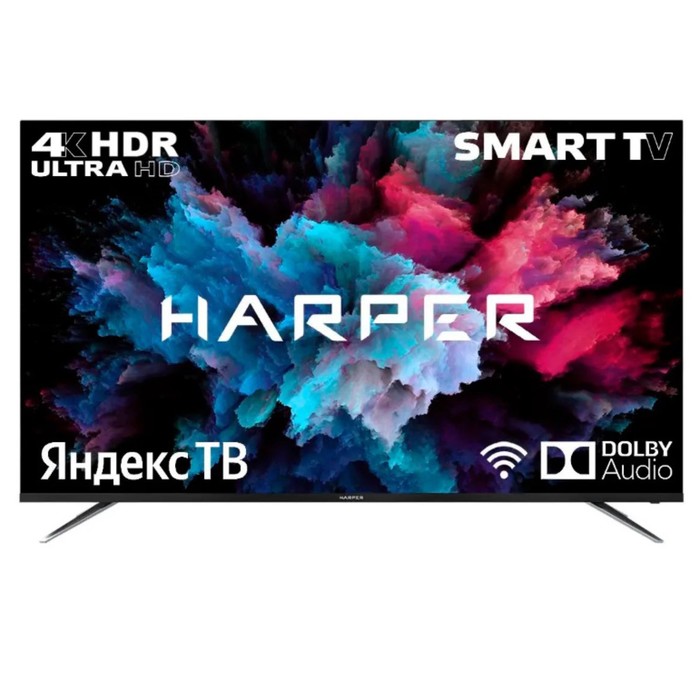 Телевизор Harper 65U750TS 65&quot; 3840x2160/DVB-C/T2/S2/3xHDMI/2xUSB/Smart TV черный