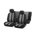 Seat covers seat TORSO Premium, versatile, 6 pieces, black and gray AV-10