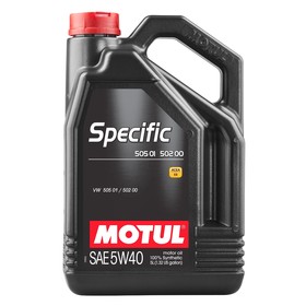 Моторное масло Motul SPEC 505 01 5W40, 5 л 101575