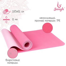{{photo.Alt || photo.Description || 'Коврик для йоги 183 × 61 × 0,8 см, цвет розовый'}}