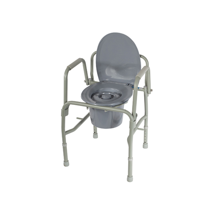 Кресло-туалет 10583 с регулировкой высоты,  откидные поручни, макс. нагрузка 115 кг