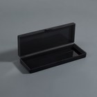 Органайзер для хранения, с крышкой, 18 × 6 × 2,5 см, цвет чёрный - фото 566799