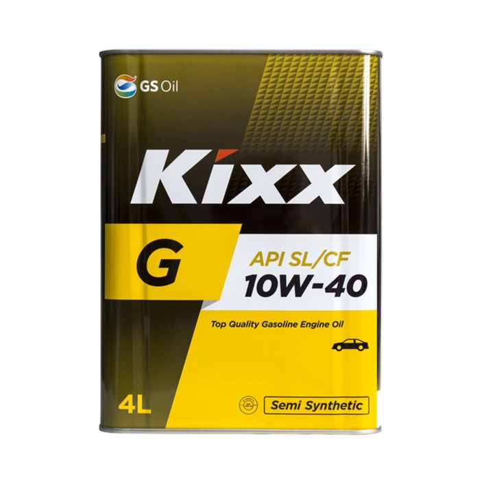 Моторное масло Kixx G SL 10W-40 Gold, 4 л мет.