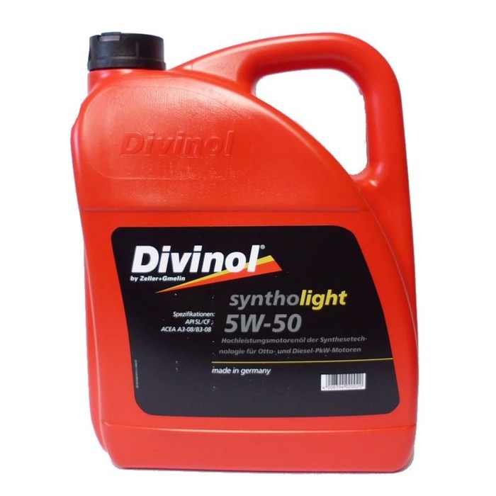 Моторное масло DIVINOL Syntholight 5w-50, 5 л