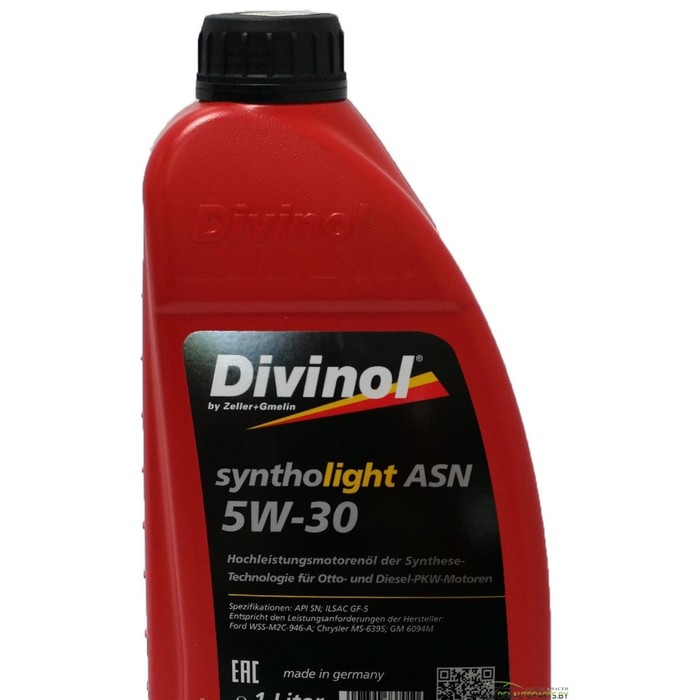 Моторное масло DIVINOL Syntholight ASN 5W-30, 1 л