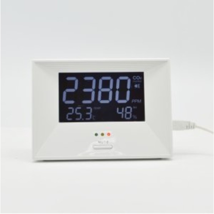 Монитор качества воздуха, диапазон влажности: 20-90% RH, измерения СО₂ 0-3000 ppm