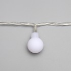 Гирлянда «Нить» 5 м с насадками «Шарики белые», IP20, прозрачная нить, 30 LED, свечение белое, 8 режимов, 220 В 3590699