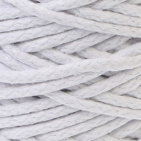 Шнур для вязания 100% хлопок, ширина 5 мм 100м/450гр (белый)