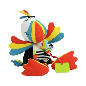 Развивающая игрушка «Попугайчик», с прорезывателем и погремушкой - шуршалкой