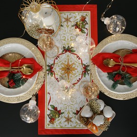 Дорожка на стол «Этель: Новогодняя сказка», 30 × 70 см, 100 % хлопок, саржа, 190 г/м²