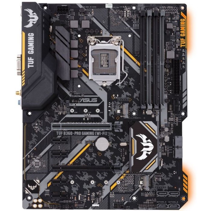 Материнская плата Asus TUF B360-PRO GAMING (WI-FI) Soc-1151v2 Intel 4xDDR4 ATX AC97 DVI+HDMI   39408