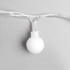 Гирлянда "Нить" с насадками “Шарики Белые”, 5 м, LED-30-220V, 8 режимов, нить прозрачная, свечение тёплое белое Гирлянда "Нить" с насадками “Шарики Белые”, 5 м, LED-30-220V, 8 режимов, нить прозрачная, свечение тёплое белое