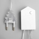 Гирлянда «Нить» 5 м с насадками «Шарики белые», IP20, прозрачная нить, 30 LED, свечение тёплое белое, 8 режимов, 220 В 3590700