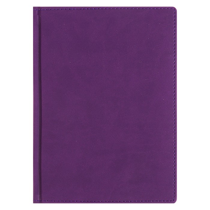 Ежедневник недатированный А5+, 136 листов Velvet, обложка искусственная кожа, фиолетовый