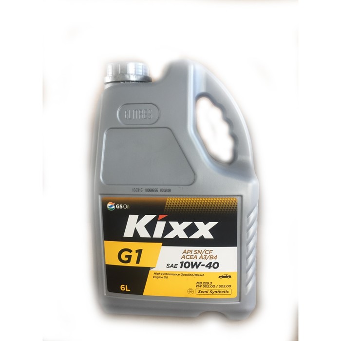 Моторное масло Kixx G1 A3/B4 10W-40, 6 л