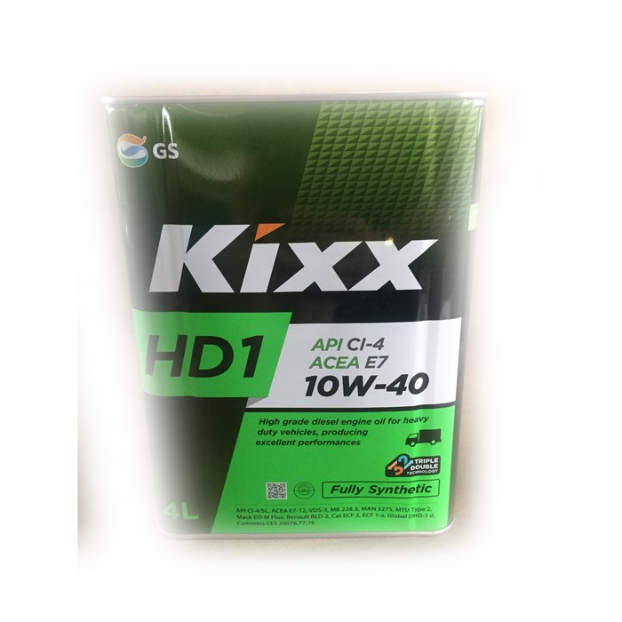 Моторное масло Kixx HD1 CI-4 10W-40 D1, 4 л мет.