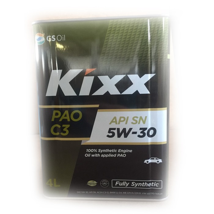 Моторное масло Kixx PAO C3 5W-30, 4 л