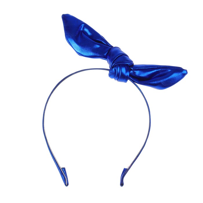 Карнавальный ободок «Бантик», цвет синий