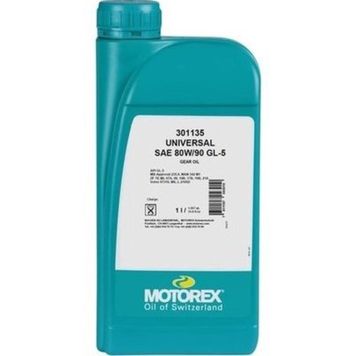 Масло трансмиссионное MOTOREX GEAR OIL UNIVERSAL SAE 80W/90 GL-5, 1 л