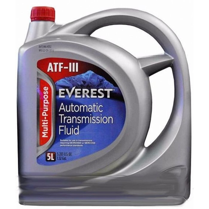 Масло трансмиссионное Everest ATF III H/M, 5 л